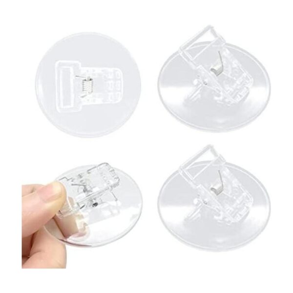 Paquete de 4 clips para cortina de ducha protector contra_1
