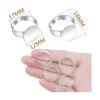 Aylifu 20 piezas de anillos en blanco y dorado ajustables