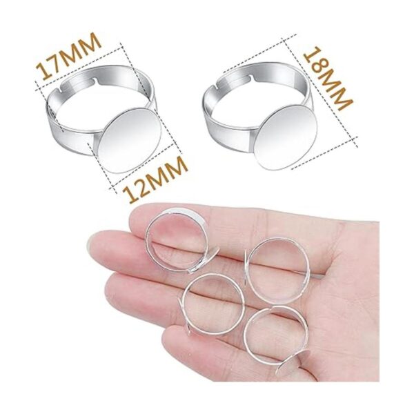 Aylifu 20 piezas de anillos en blanco y dorado ajustables