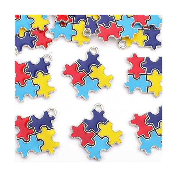 Hmjpng 20 abalorios coloridos para autismo aleación