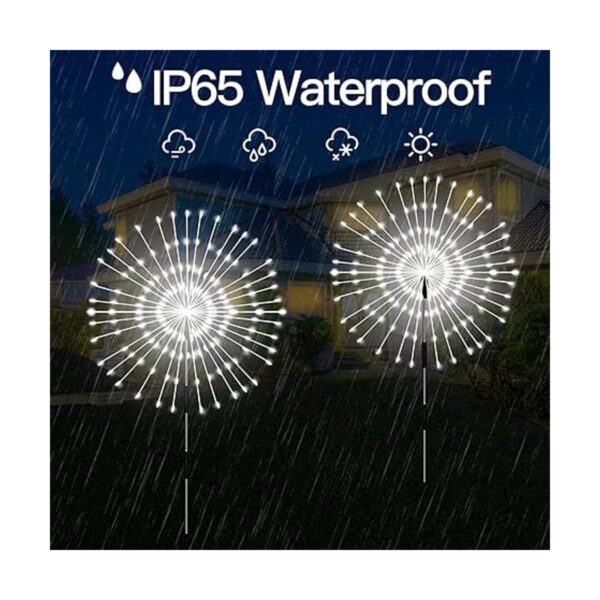 Luces solares para exteriores paquete de 4 120 luces LED_2