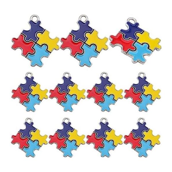 Hmjpng 20 abalorios coloridos para autismo aleación