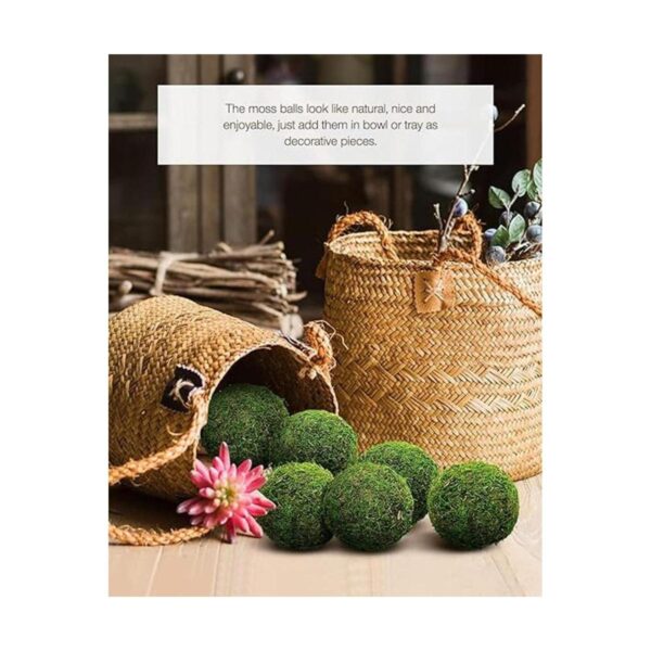 Bola decorativa de musgo verde natural bolas colgantes