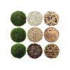 Bola decorativa de musgo verde natural bolas colgantes