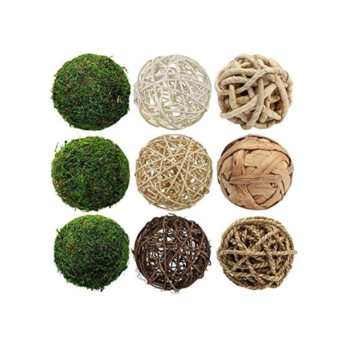 Bola decorativa de musgo verde natural bolas colgantes