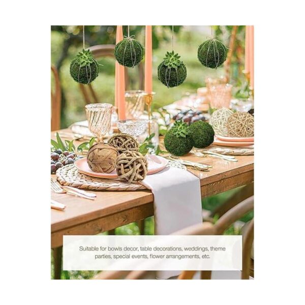 Bola decorativa de musgo verde natural bolas colgantes