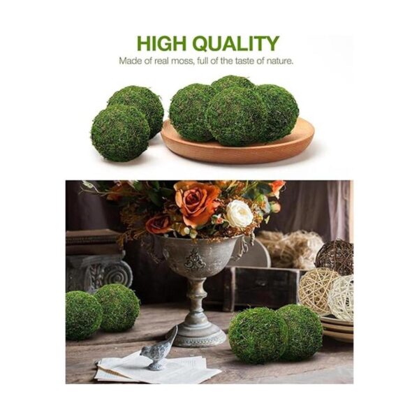 Bola decorativa de musgo verde natural bolas colgantes