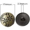 KARMELLING 30 botones de metal para coser bronce