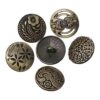 KARMELLING 30 botones de metal para coser bronce