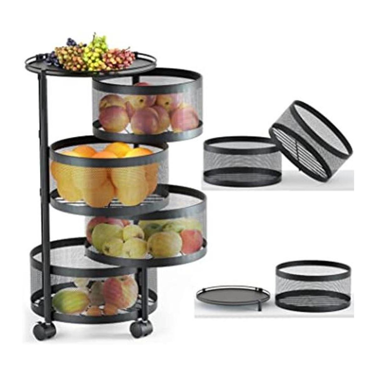 HOYRR Estante de almacenamiento giratorio para cocina