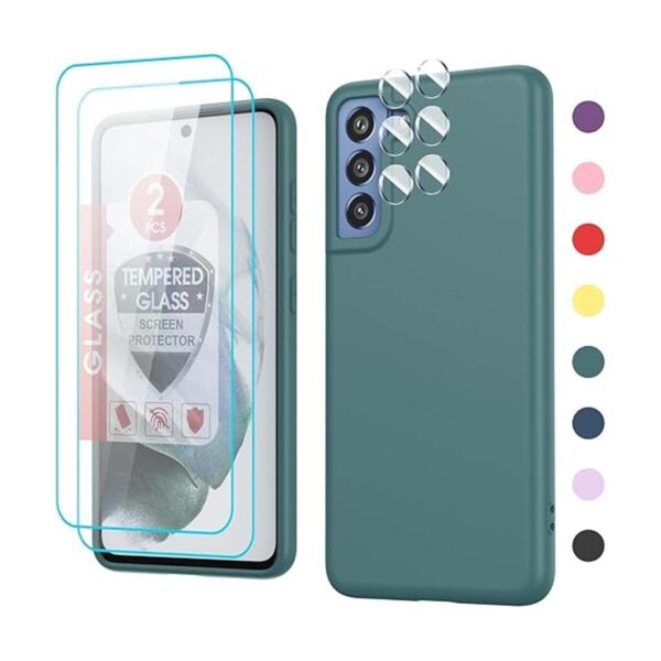 LeYi Funda para Galaxy S21 FE 5G con protector de pantalla_1