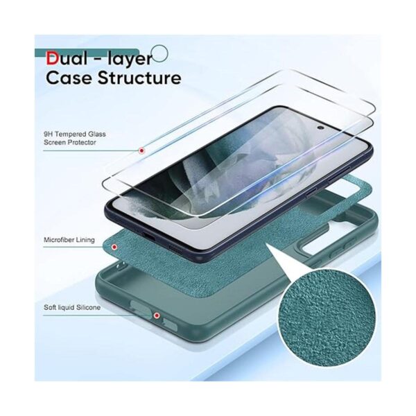 LeYi Funda para Galaxy S21 FE 5G con protector de pantalla_3