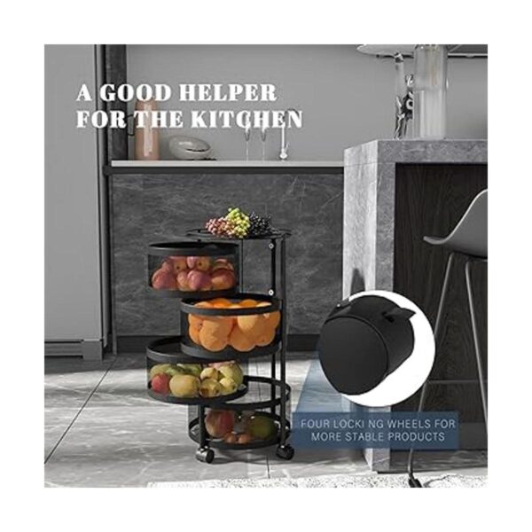 HOYRR Estante de almacenamiento giratorio para cocina_2