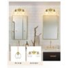 EMAK VL114GD2 Lámparas de baño doradas con 2 luces sobre_3