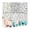 Calcomanías de arte de uñas panda diseño de oso de