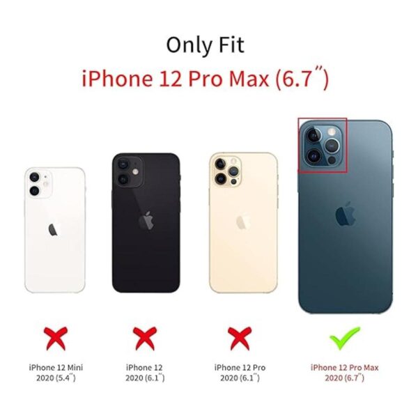 Fycyko Funda compatible con iPhone 12 Pro Max con_2