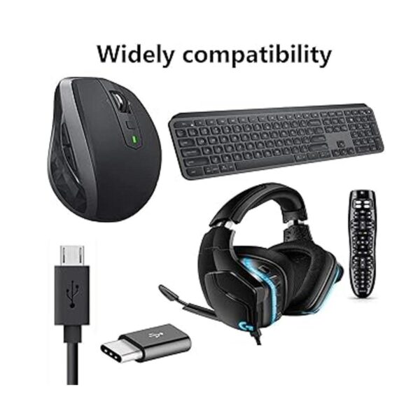 Cable de carga Logitech de repuesto cable de carga USB_3