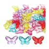 Cristales de gemas acrílicas de colores surtidos mariposa