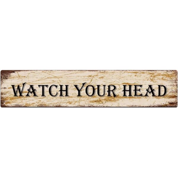 KILSPU Letrero de metal vintage con diseño de Watch Your