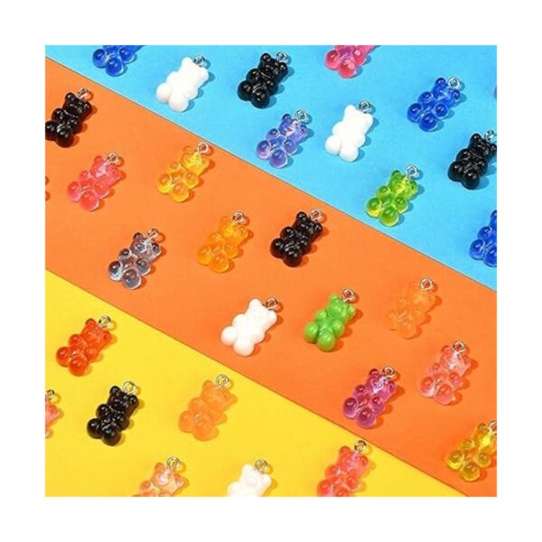 DanLingJewelry 200 dijes de oso de resina de goma de color_5