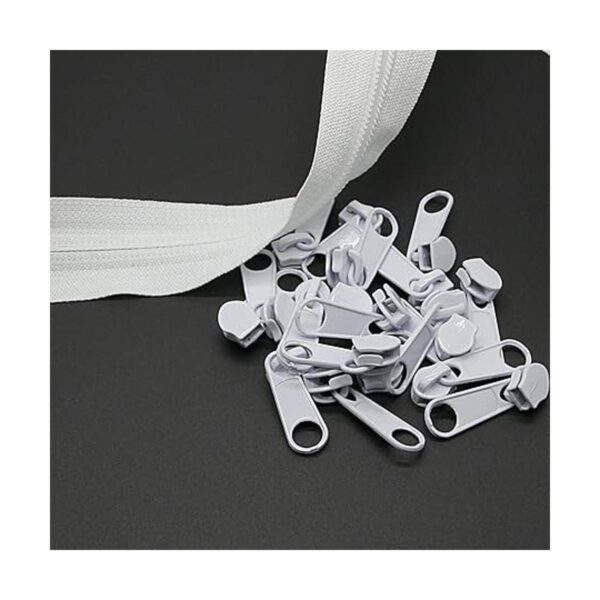 The Yard Cinta de nailon blanco 5 con cierre de_4