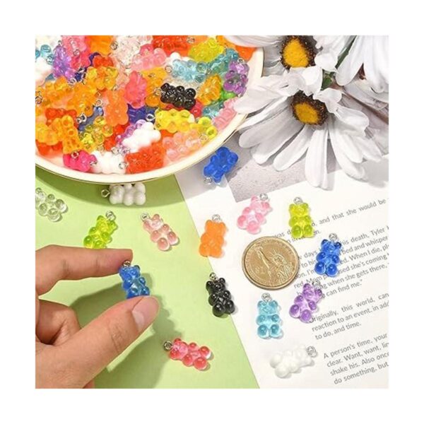DanLingJewelry 200 dijes de oso de resina de goma de color_4