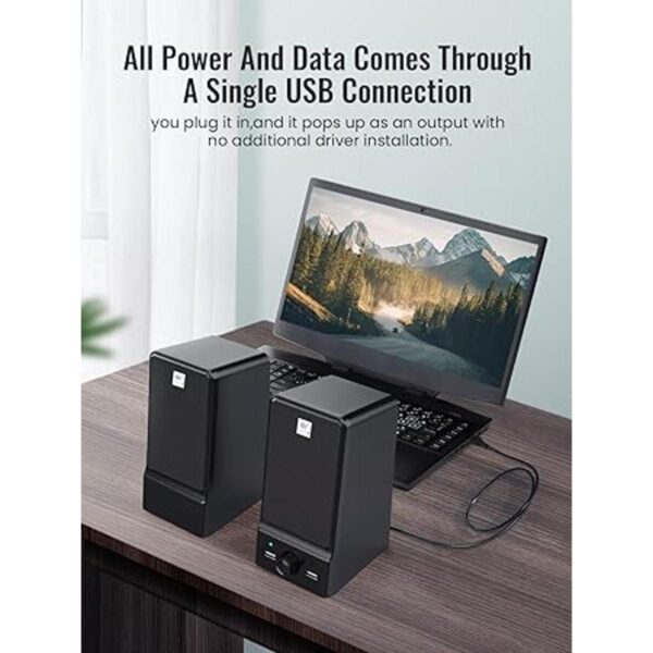 OROW Altavoces USB para computadora altavoces externos_2