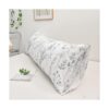 Funda de almohada corporal de flores blancas de 20 x 54