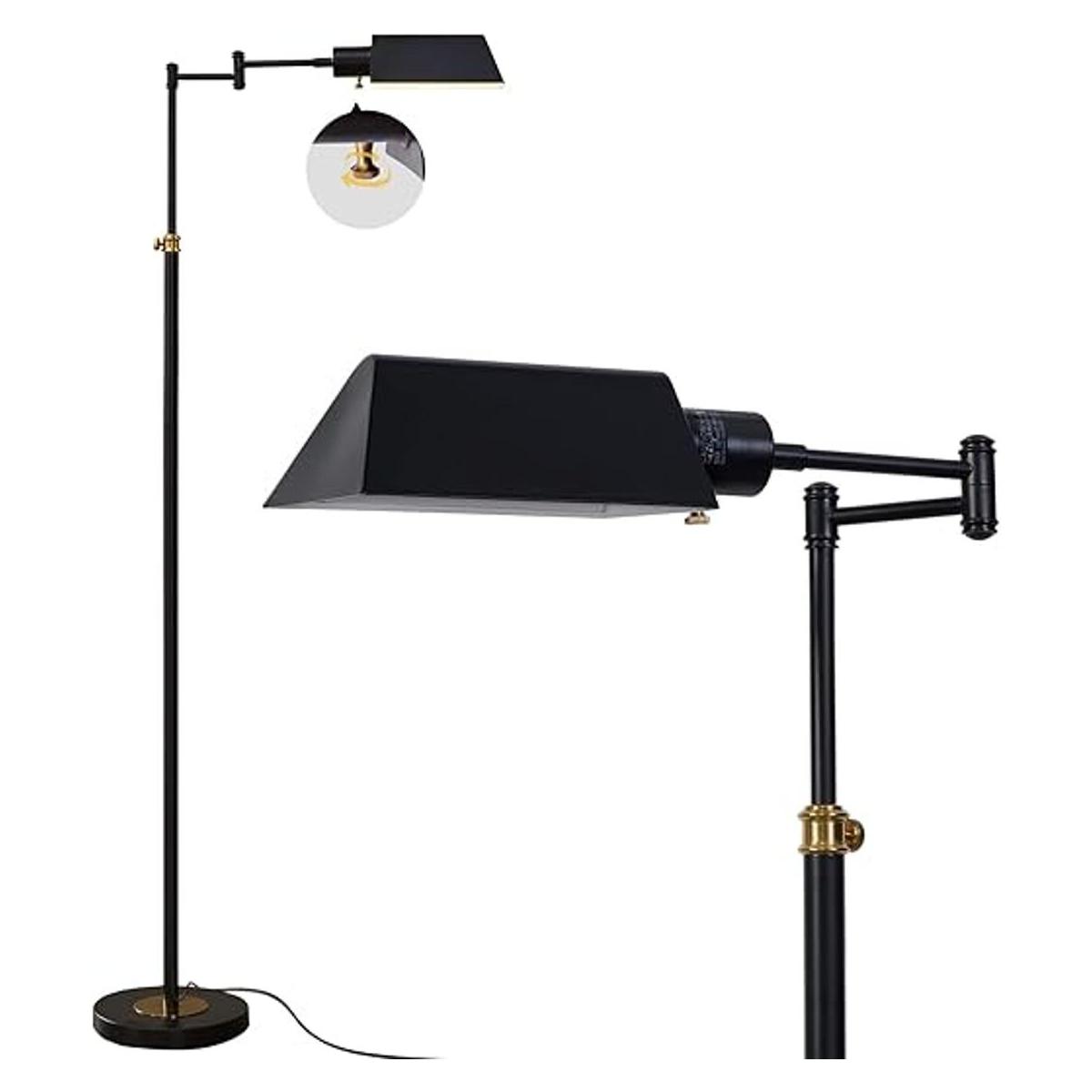 RAYINIGHT Lámpara de pie LED regulable de farmacia para