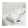 Funda de almohada corporal de flores blancas de 20 x 54