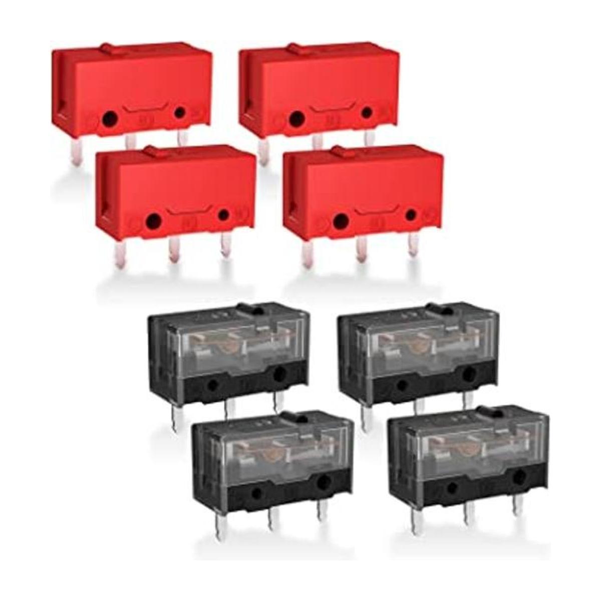 RUNJRX Micro interruptor de mouse rojo Kailh GM4.0 y