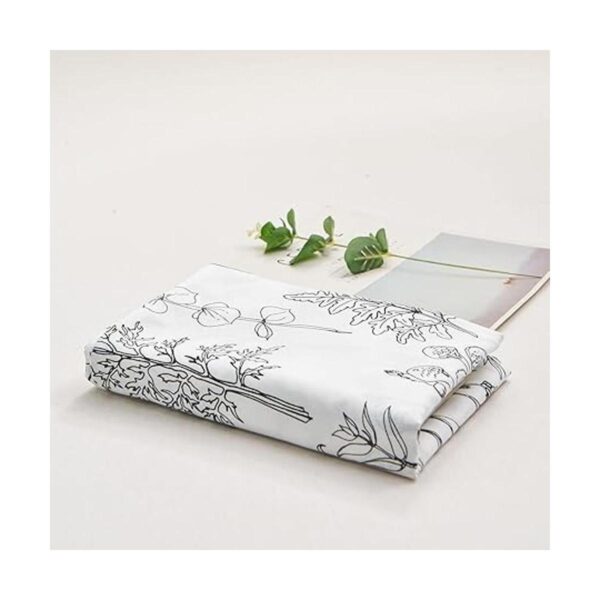 Funda de almohada corporal de flores blancas de 20 x 54