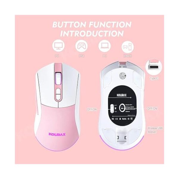 CK98 Combo de teclado y mouse inalámbrico para juegos_6