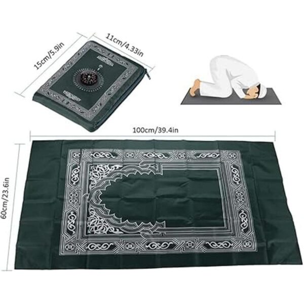 Hitopin 2 alfombrillas de oración de viaje 23.6 x 39.4