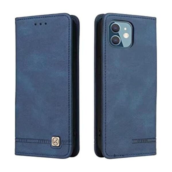 FEPULI Funda con tapa y tarjetero Azul Patchwork Sólido_1