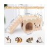 BWOGUE Extra Large Wooden Rabbit Castle Bunny House and