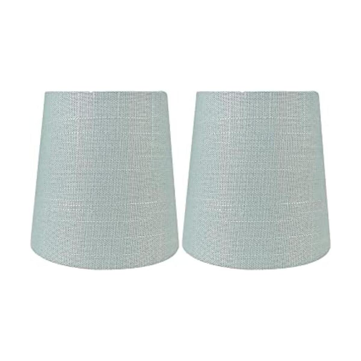 Meriville Juego de 2 pantallas de lámpara de araña de lino