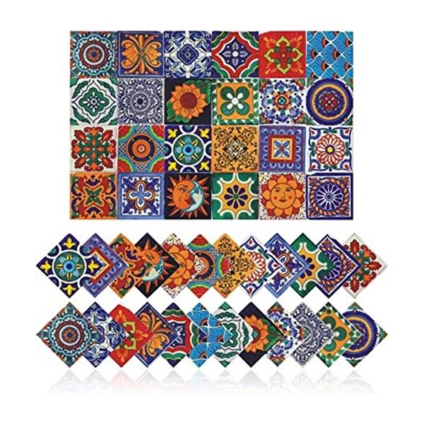 Cendray 24 pegatinas de azulejos para decoración de pared