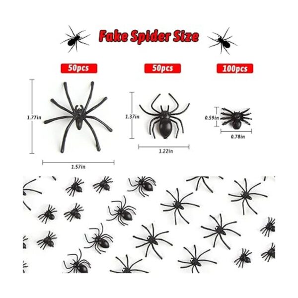 CCINEE 200 piezas de mini arañas realistas arañas_2