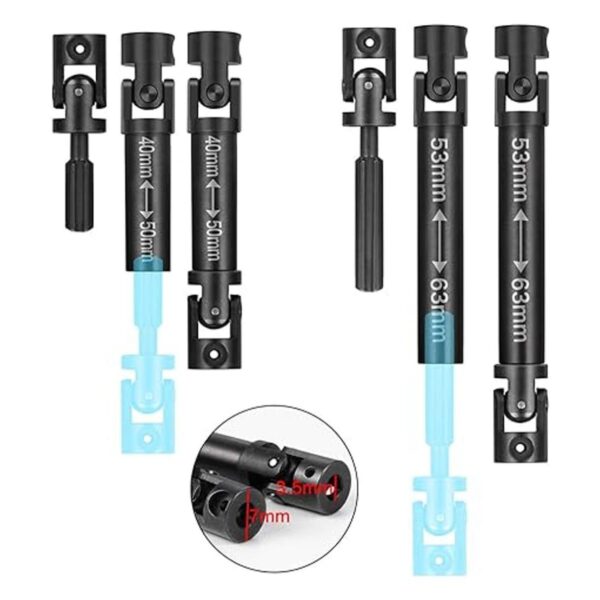 RCLIOLN Transmisión CVD de acero para automóvil RC Crawler