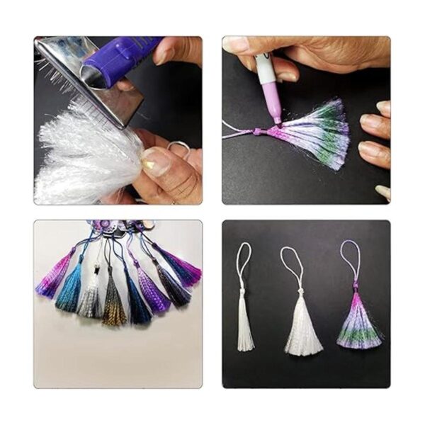 Honbay 120 mini borlas sedosas hechas a mano con bucles