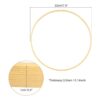 PATIKIL Aro floral de bambú de madera de 7.9 pulgadas_2