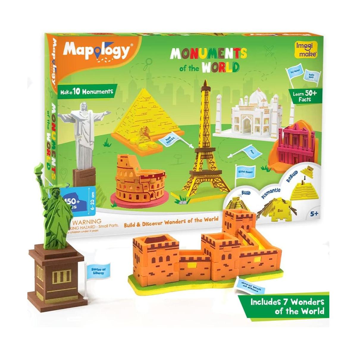 Imagimake Mapology Monuments of World Rompecabezas 3D