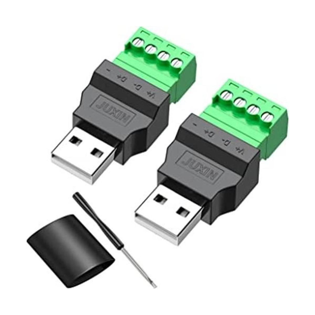 USB 2.0 tipo A macho hembra tornillo con conector