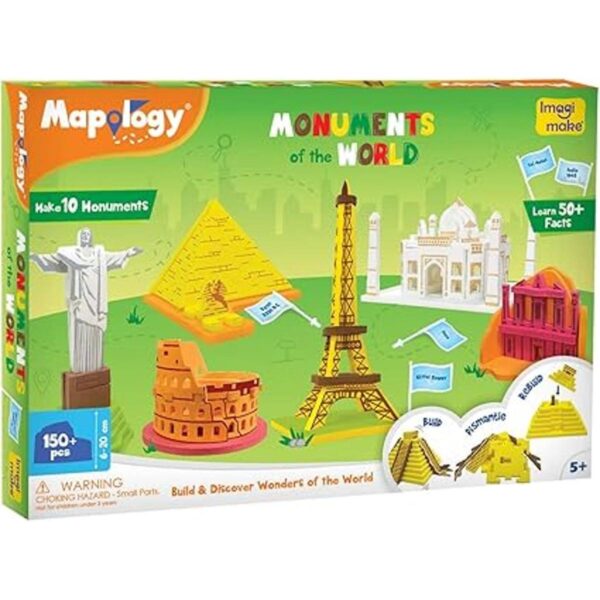 Imagimake Mapology Monuments of World Rompecabezas 3D_5