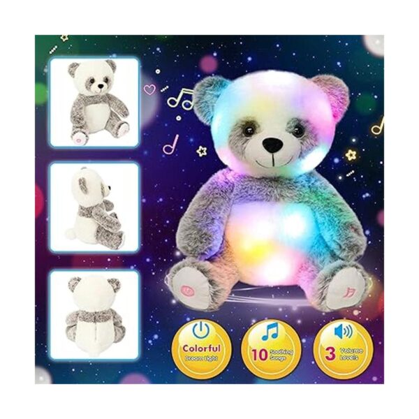Cuteoy Juguete de peluche suave con diseño de panda LED_3
