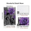 Lienzo decorativo para pared diseño de flores moradas_4