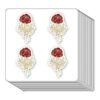 Pegatinas de flores de rosa dorada de 1 pulgada para_1