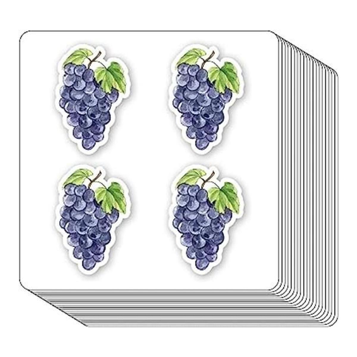 Pegatinas de uvas de 1 pulgada para álbumes de recortes