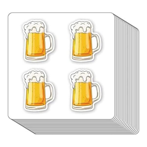 Calcomanías de vaso de cerveza de 1 pulgada para álbumes_1